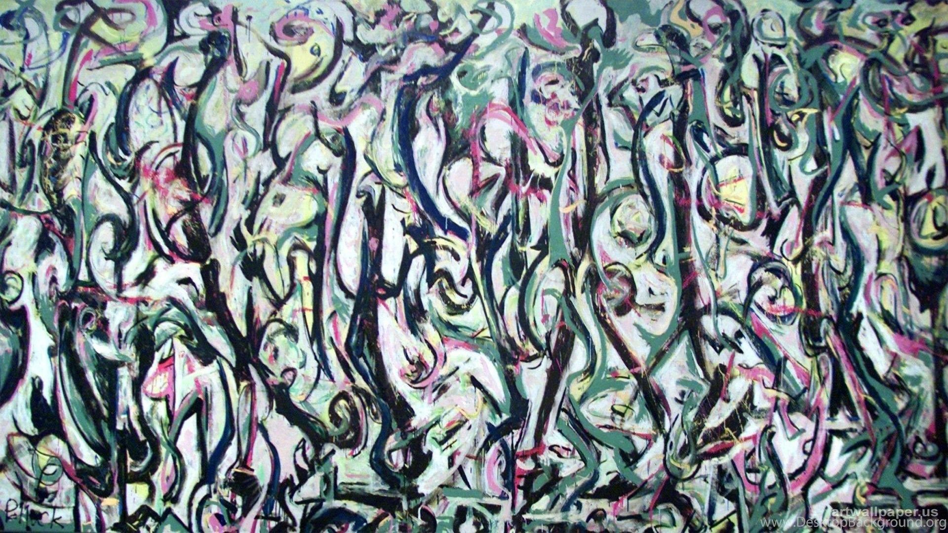 Buy Jackson Pollock Mural Wallpaper Print Abstract Painting Peel Online in  India - Etsy