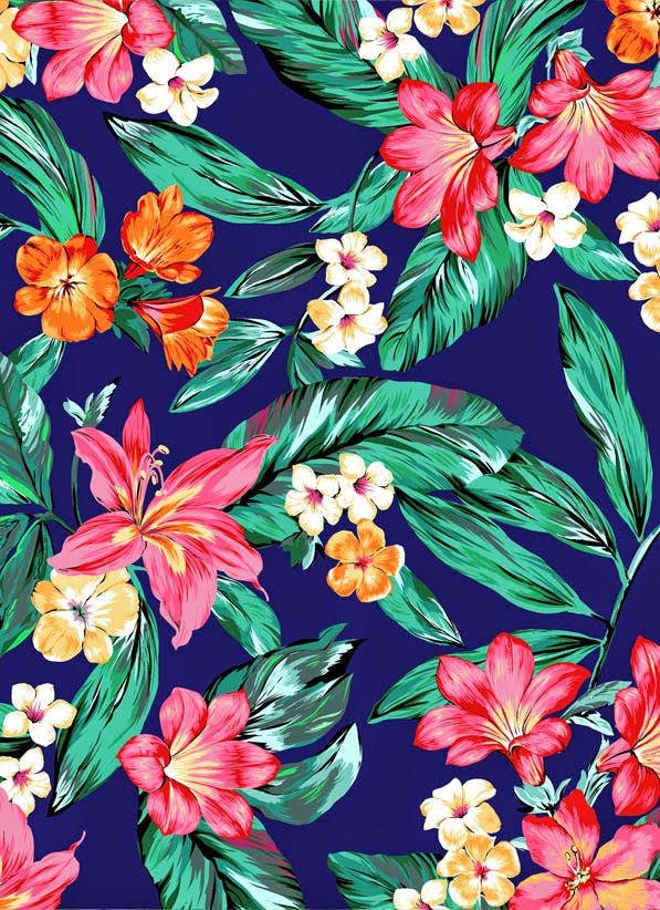 Jungle Pattern Tropical And Cute Patterns Wallpaper