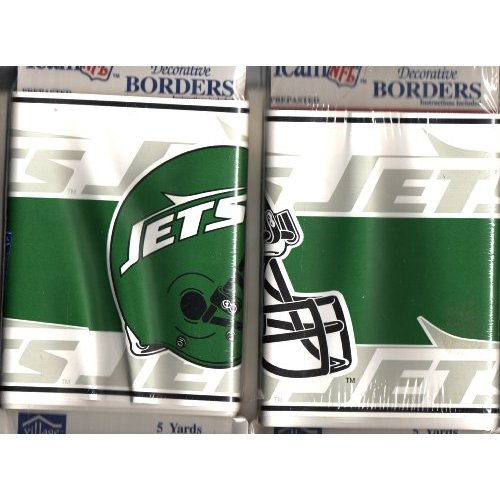 New York Jets Team Nfl Prepasted Wallpaper Border