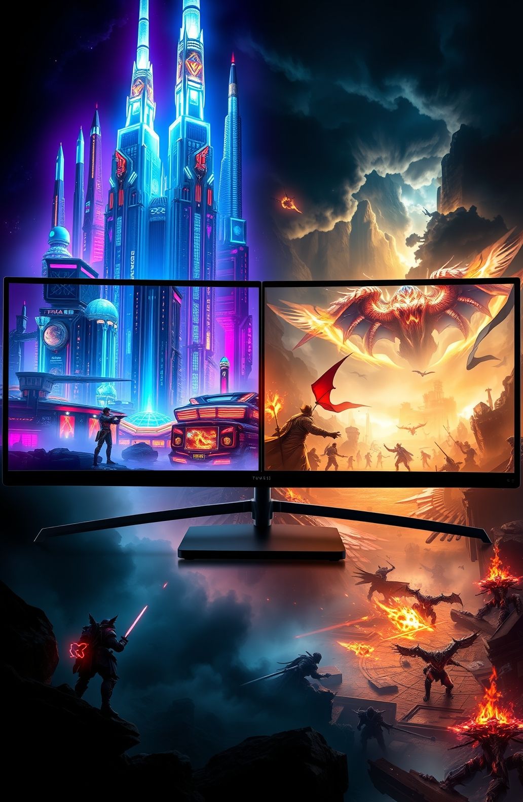 Dual Monitor Wallpaper Gaming