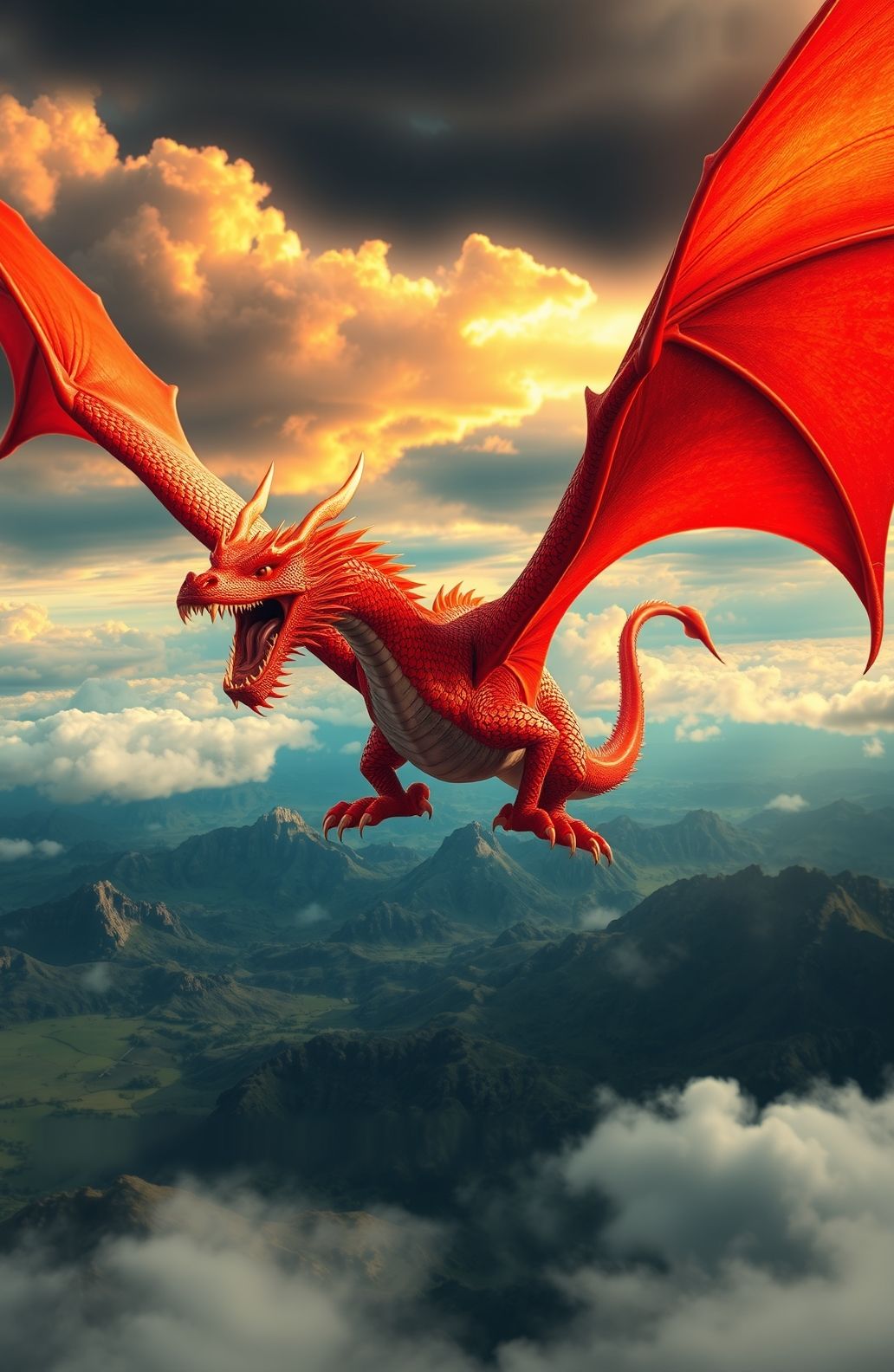 Red Dragon Wallpaper Hd