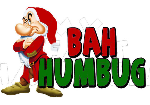 Printable DIY Disney Grumpy dwarf Bah Humbug Christmas Iron on