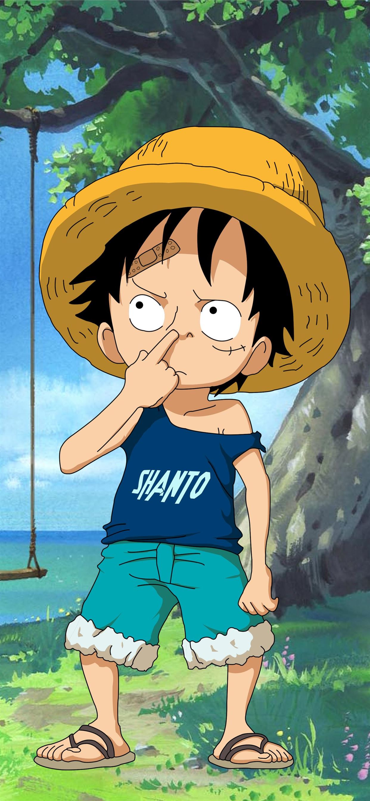 KID LUFFY Monkey D Luffy One Piece anime Mindless iPhone