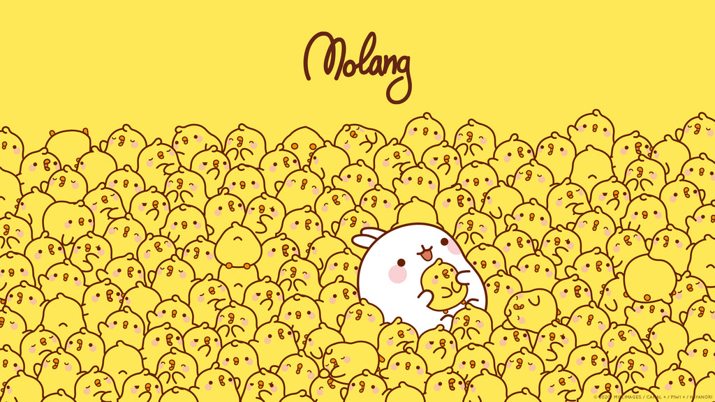 Molang And Piu Yellow Wallpaper Official Website