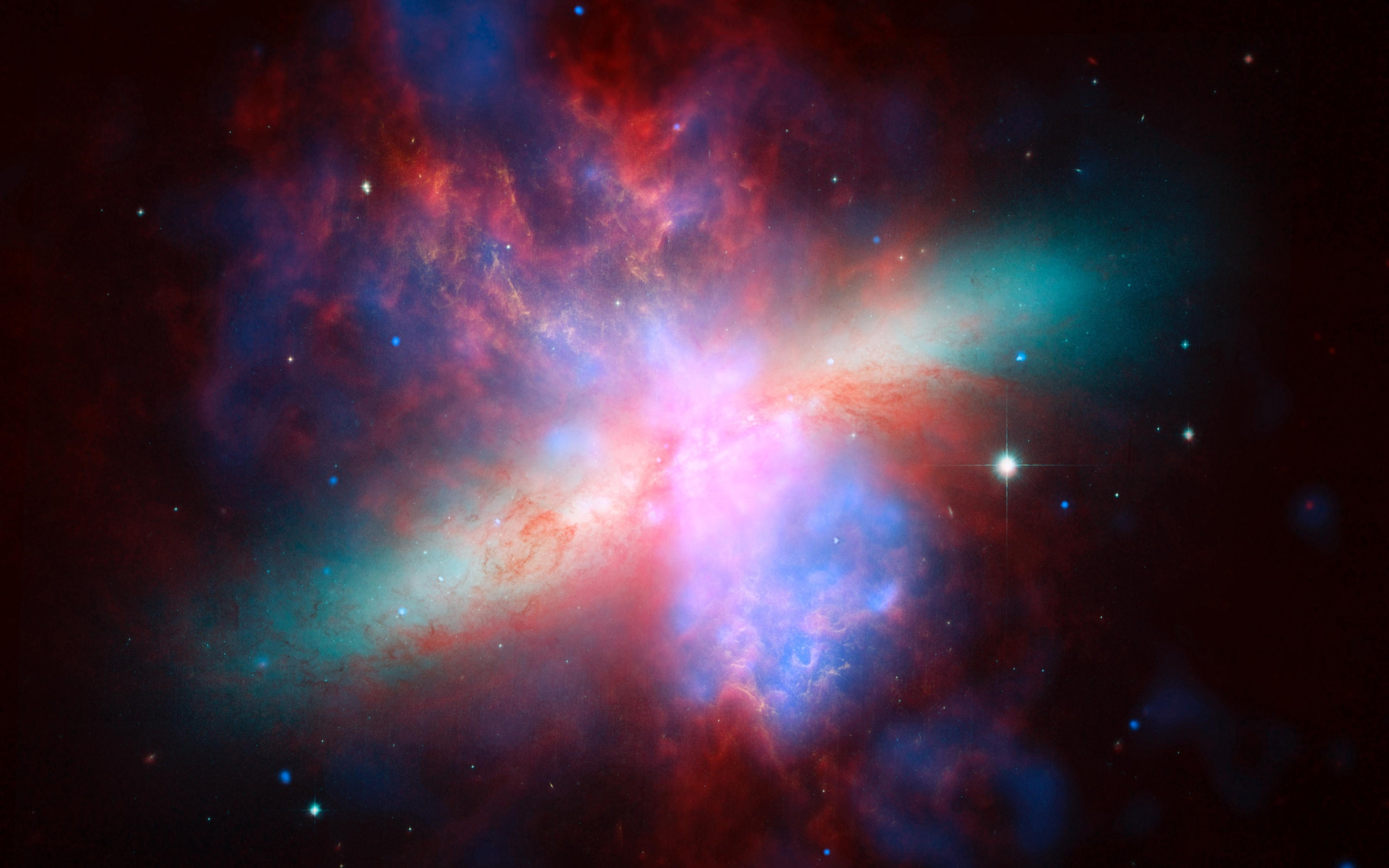 Space Nebula From Hubble Telescope Wallpaper Background