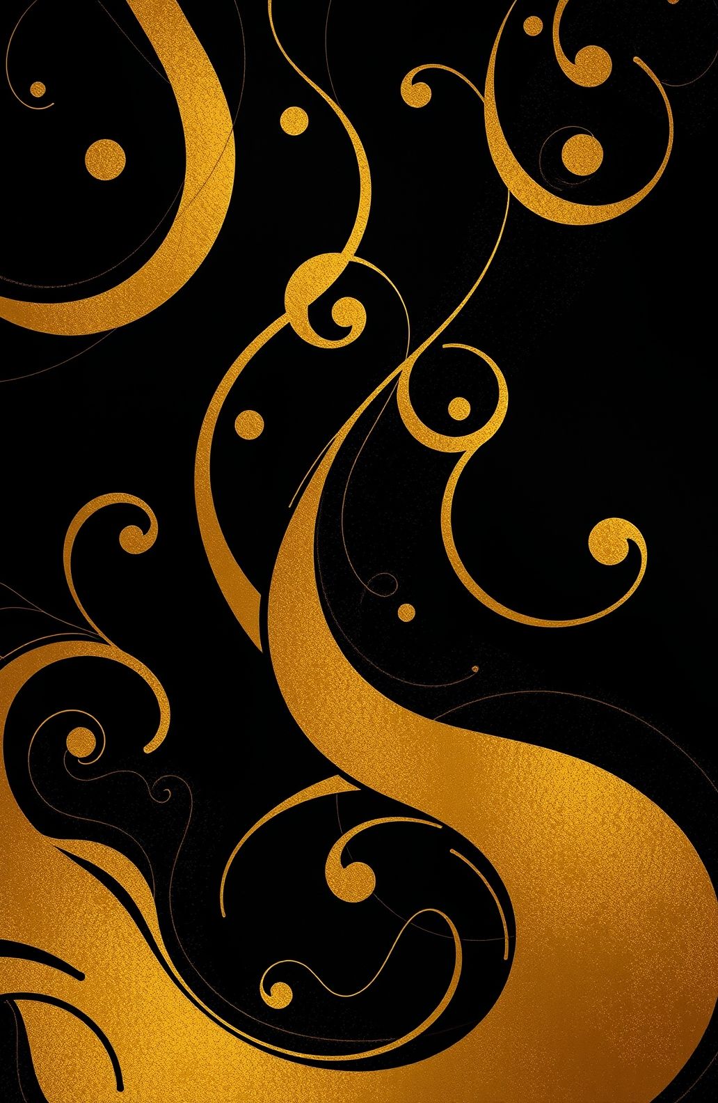 Black And Gold Hd Wallpaper