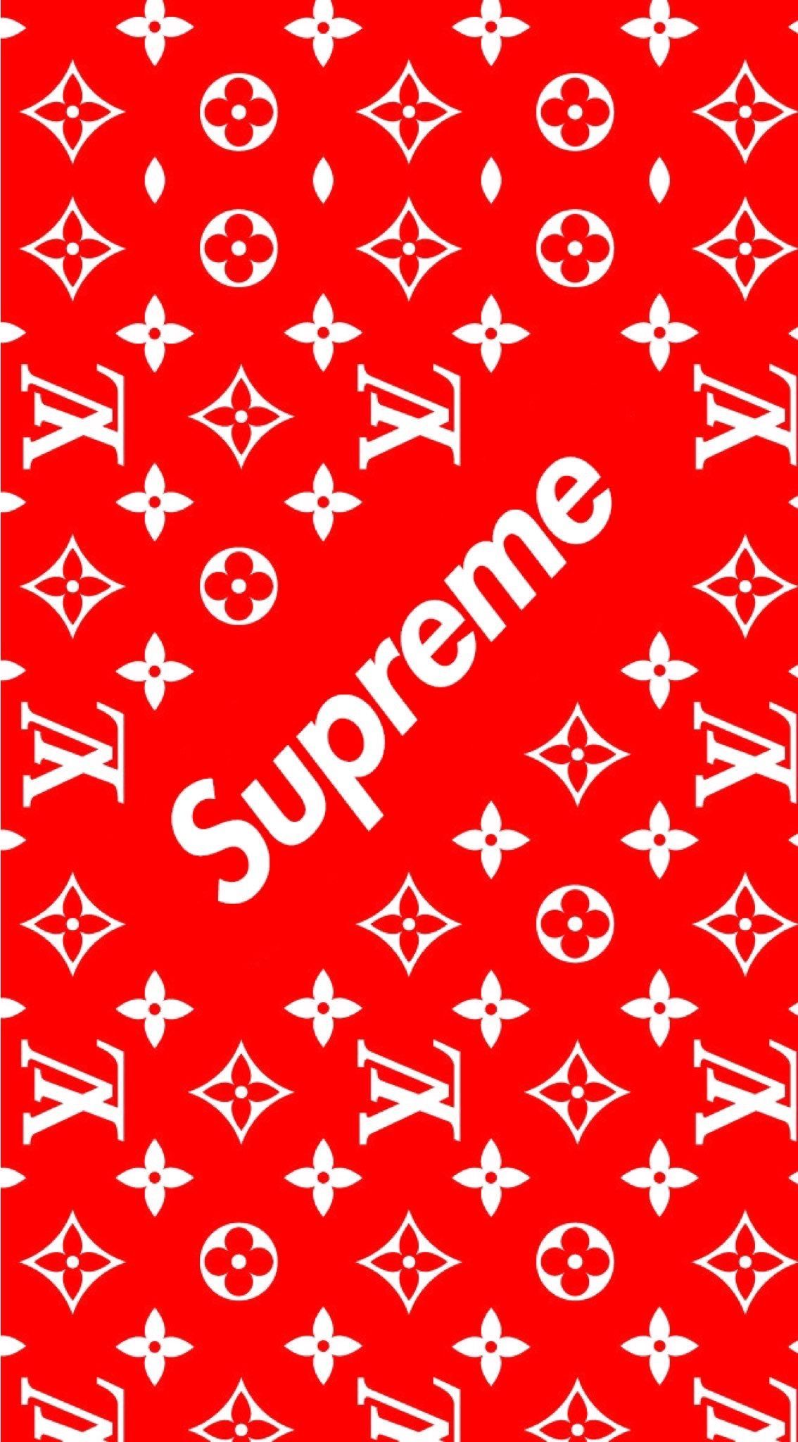 Supreme X Louis Vuitton Wallpaper Top