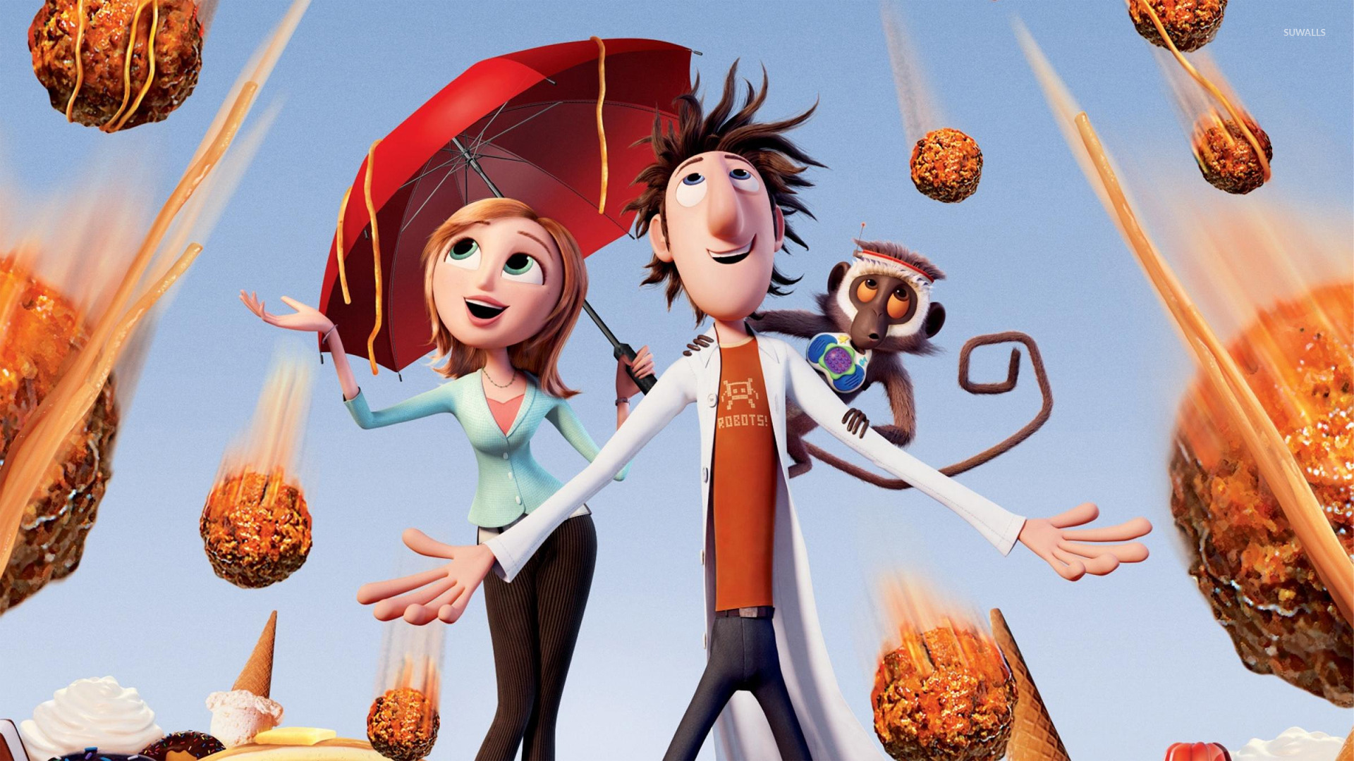 Cloudy With A Chance Of Meatballs Wallpaper Cartoon