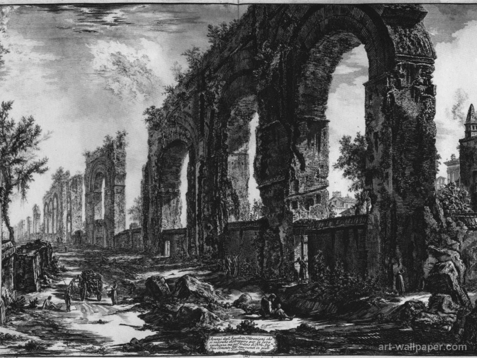 Piranesi S Roman Aqueducts With Image Rome Poster Size