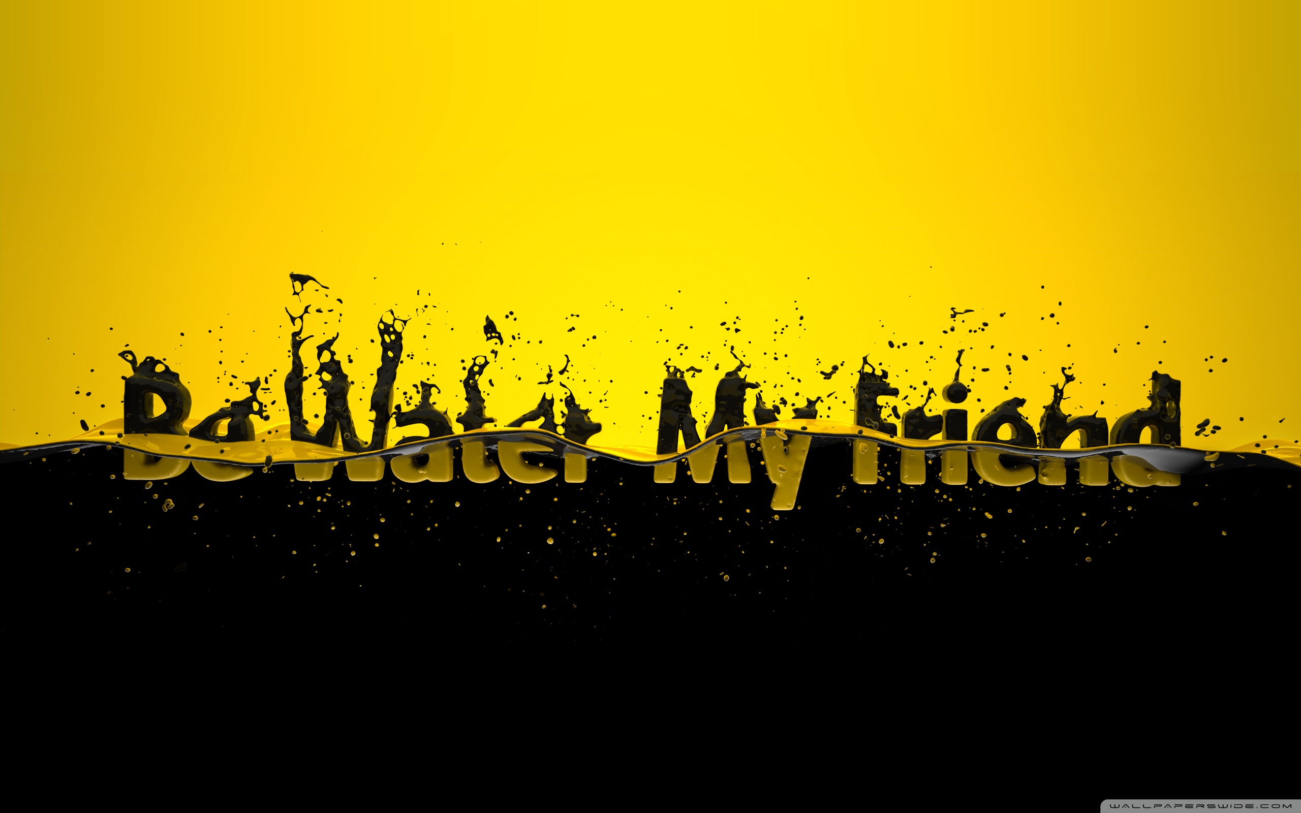 Black And Yellow 4k HD Desktop Wallpaper For Ultra Tv