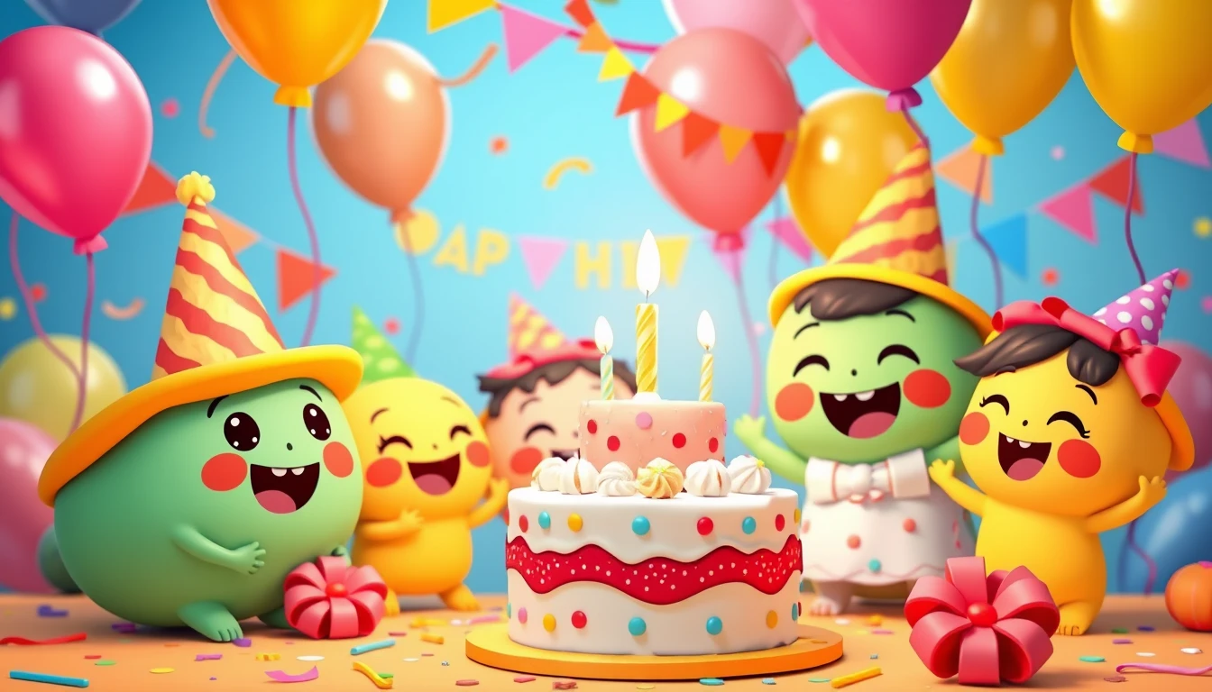 Cocomelon Happy BirtHDay Wallpaper