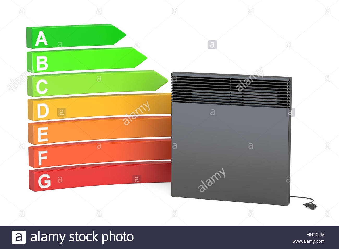 Saving Energy Consumption Concept Efficiency Chart With