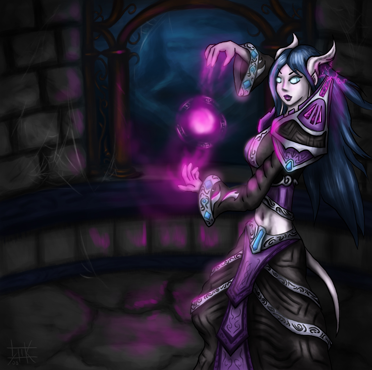 Wow Draenei Mage By Cubehero