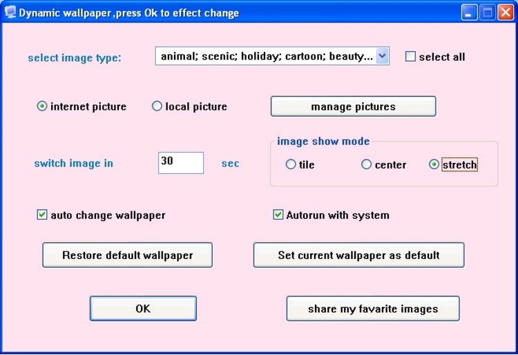 Wallpaper Programs Screenshot For Desktop Changer