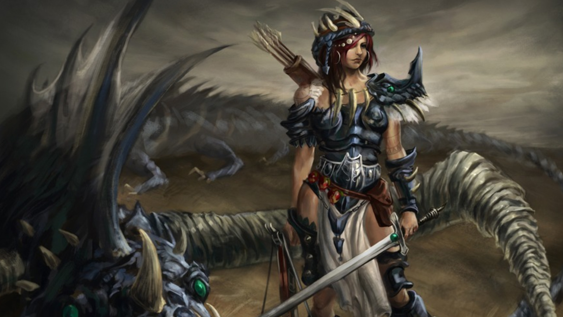 Women Warrior Puter Wallpaper Desktop Background