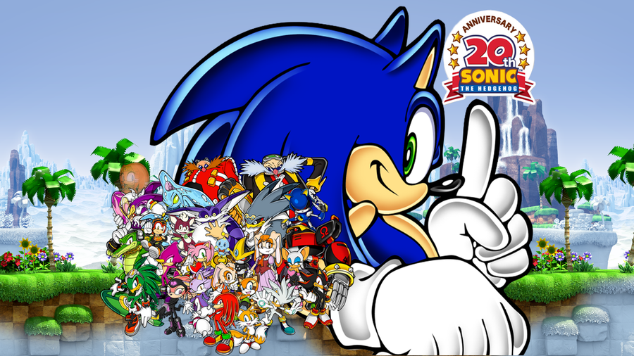 Sonic the Hedgehog 20th Anniversary Wallpaper 2 by UltimateGameMaster