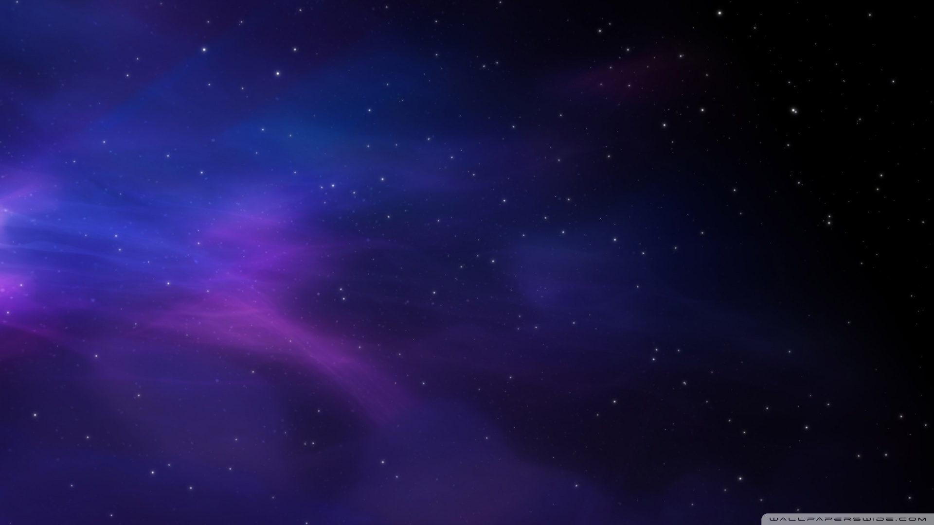Space Colors Blue Purple Stars Wallpaper