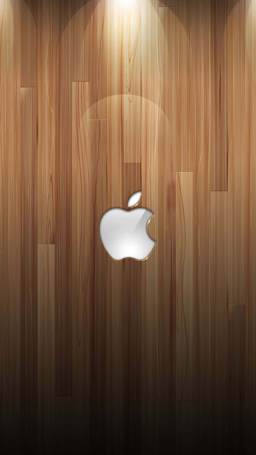 Wooden Amazing Apple HD iPhone Wallpaper