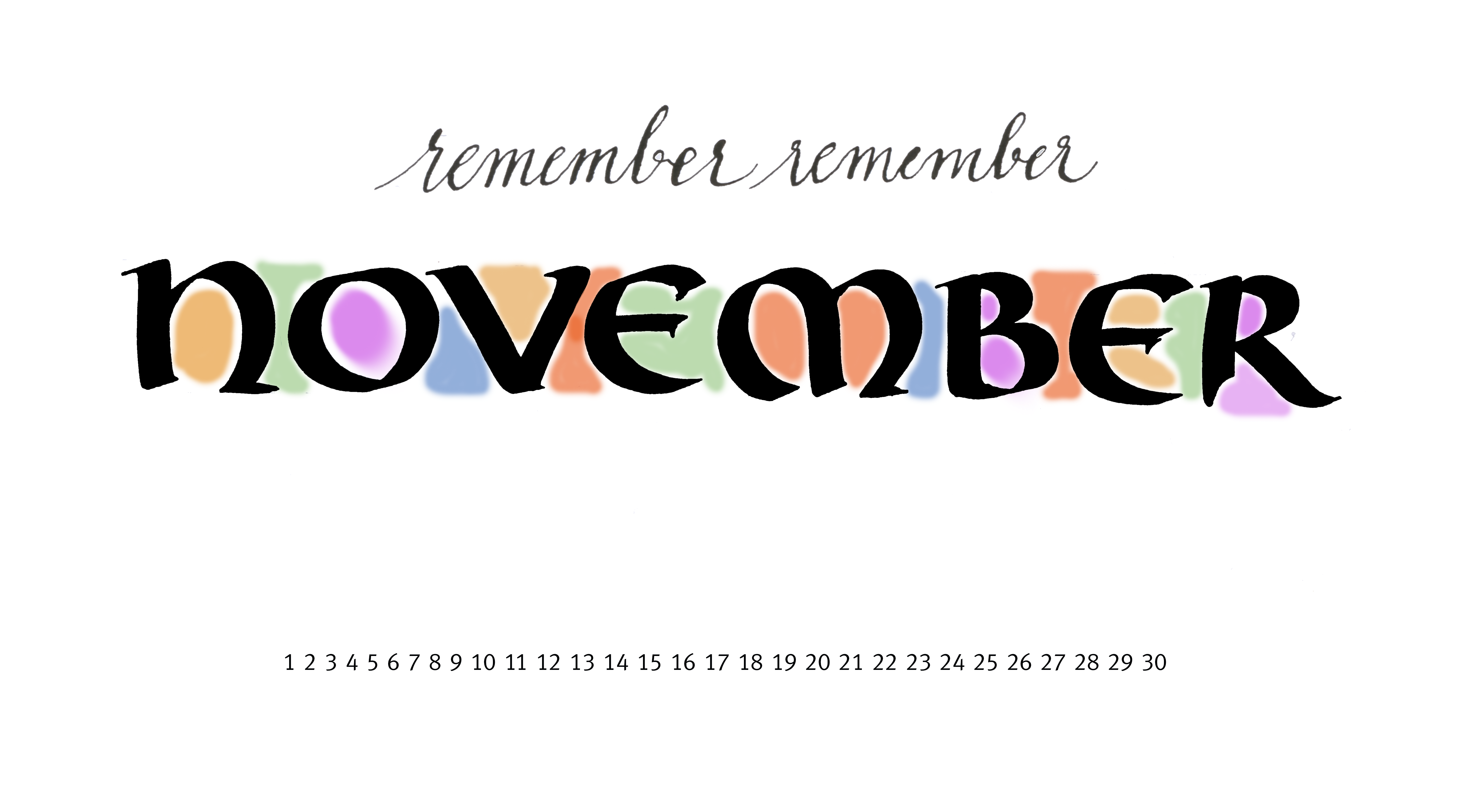  2014 free calligraphy desktop wallpaper calendar Letraspace