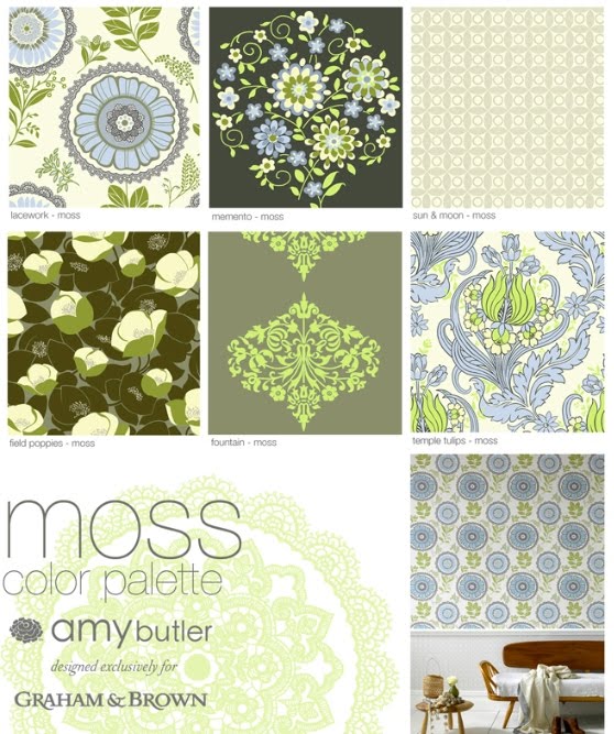 Grace Designs Amy Butler Wallpaper