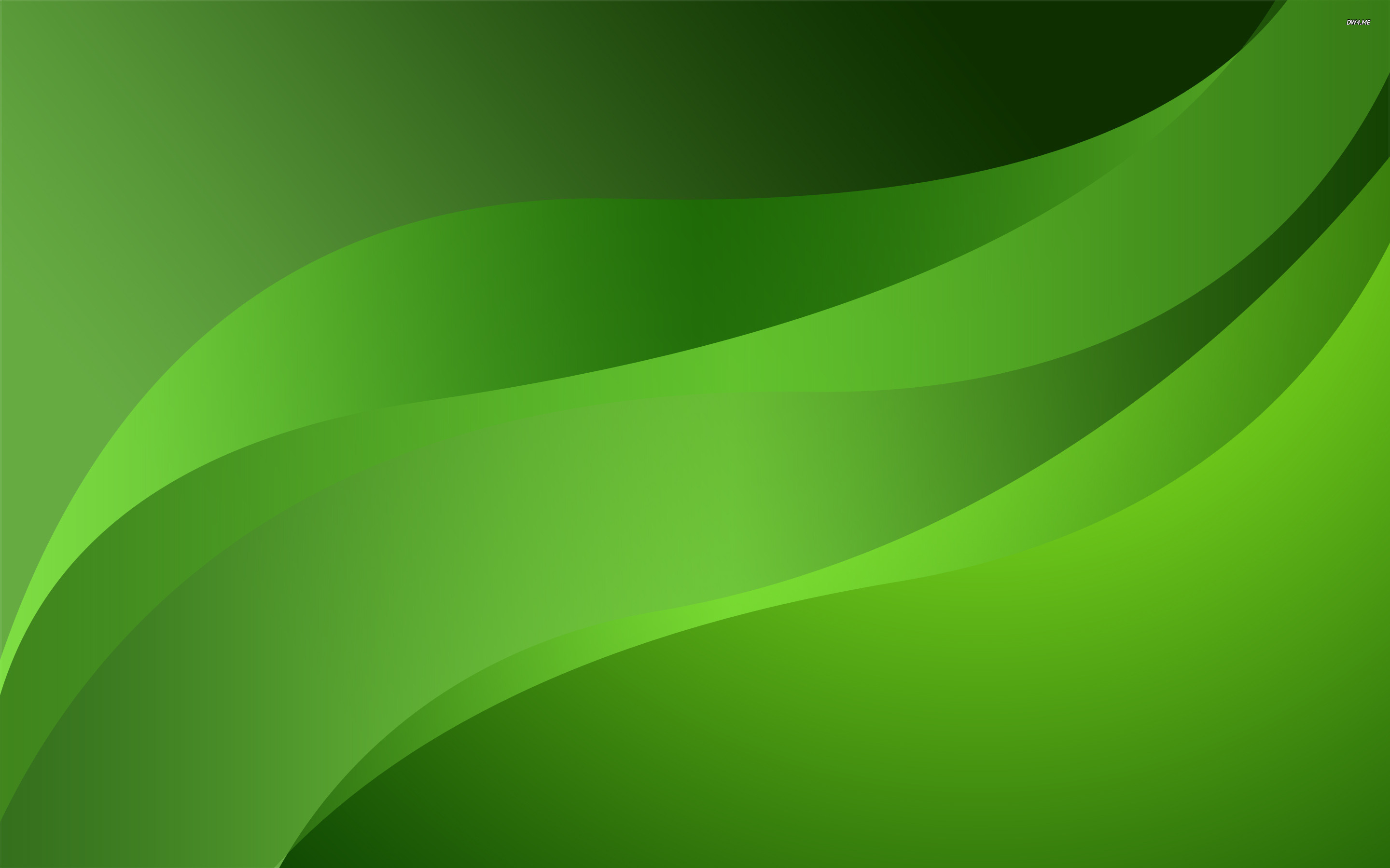 Green Curves Wallpaper Abstract