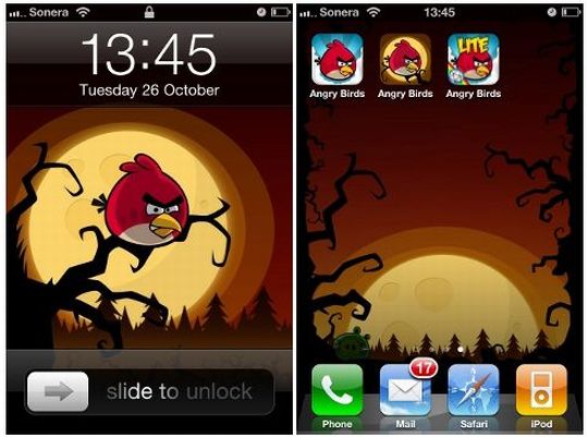 Angry Birds Wallpapers available now for Free Download for both iPhone