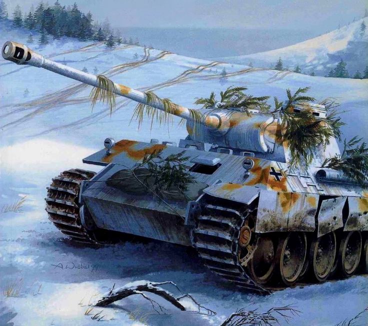 Tanks Panzer Armor War Art Ii Wwii Panthers Panther