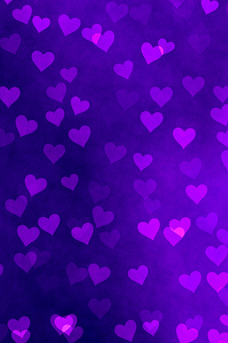 iPhone Background Purple Hearts Photo Sharing