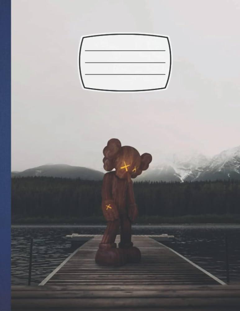 Amazoncom Composition Notebook KAWS Awesome Wide Ruled 85x11