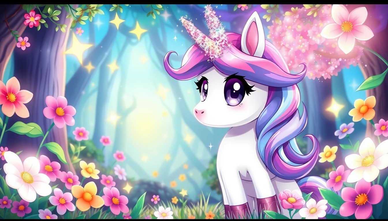 Cute Anime Unicorn Wallpaper