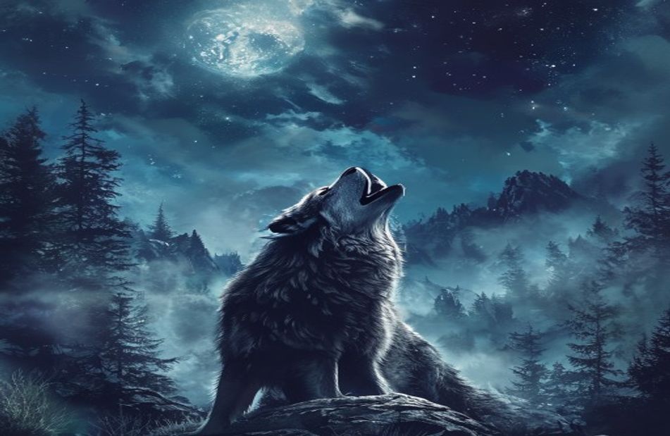 Howling Wolf Wallpaper