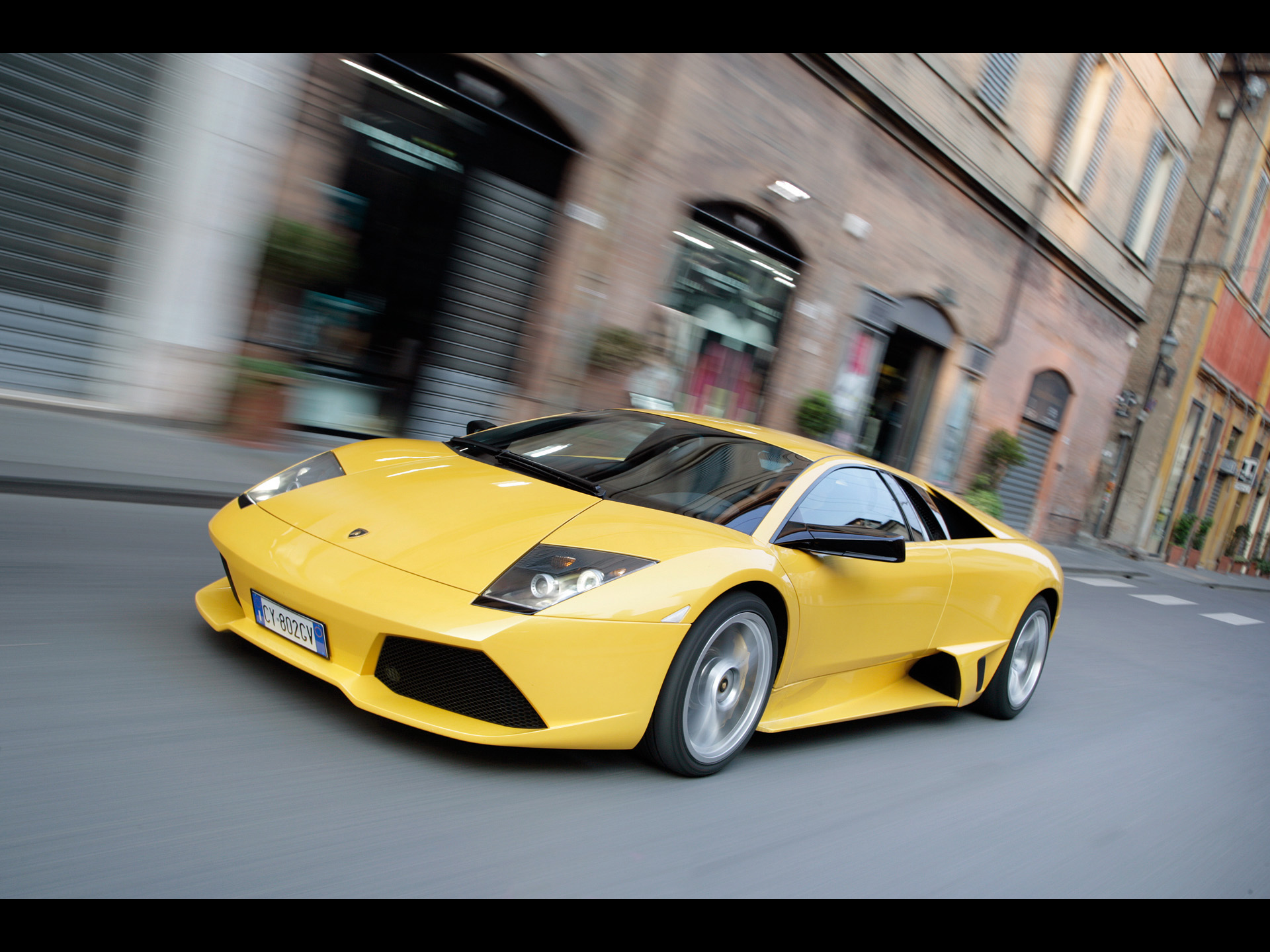 Lamborghini Murcielago Lp640 Yellow Front And Side Speed