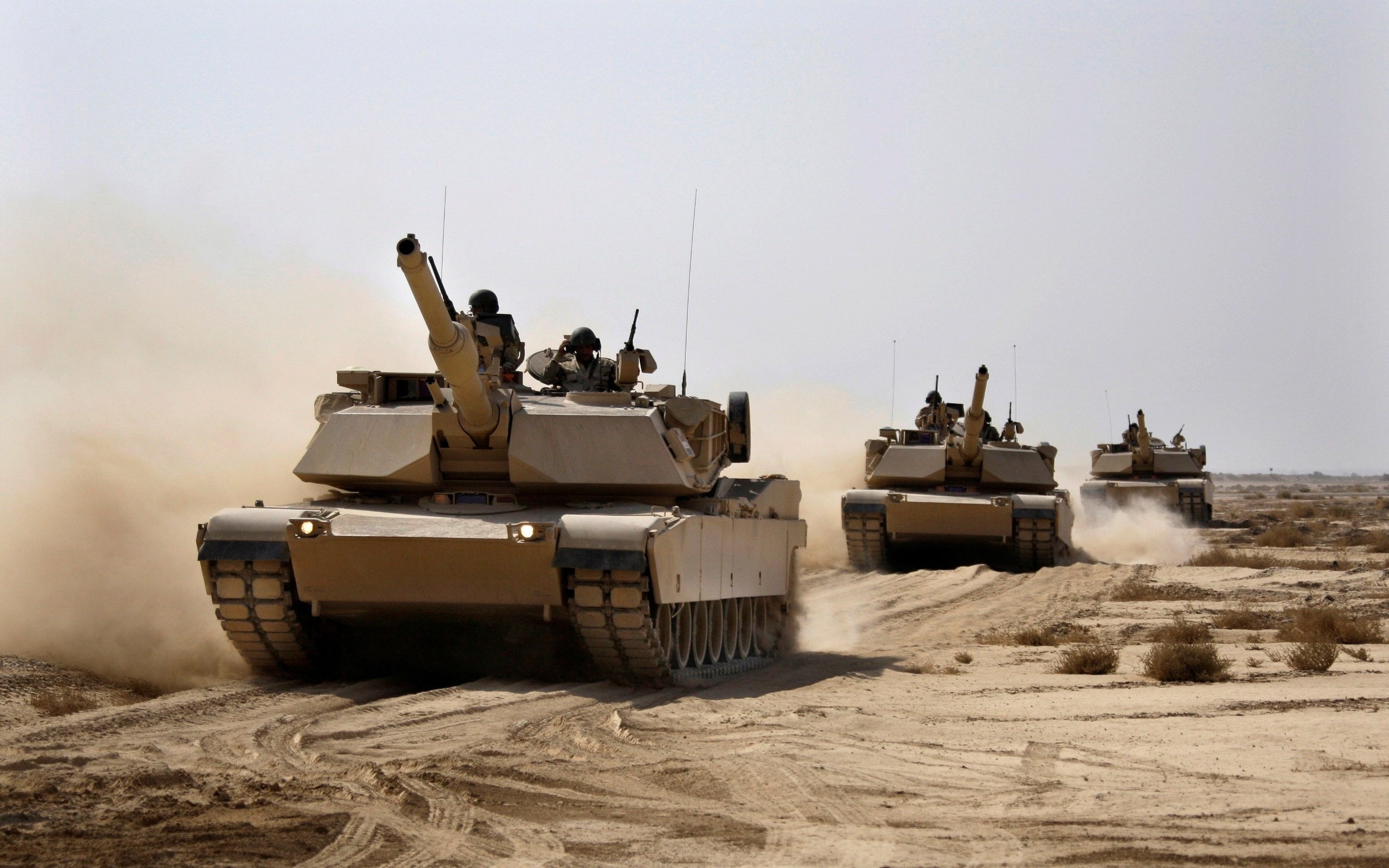 M1a2 Abrams Usa Tank Weapon Military Desert Wallpaper