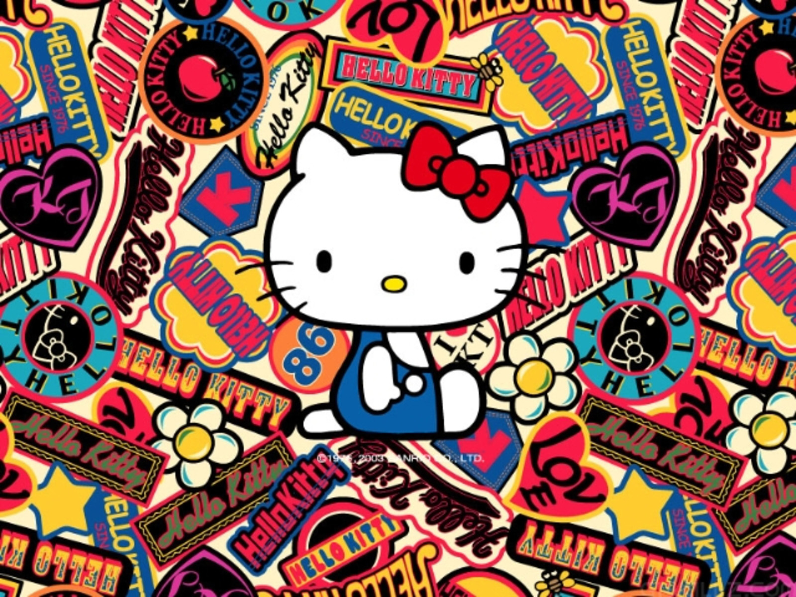 Wallpaper De Hello Kitty Rodeada Estolas HD Fondos