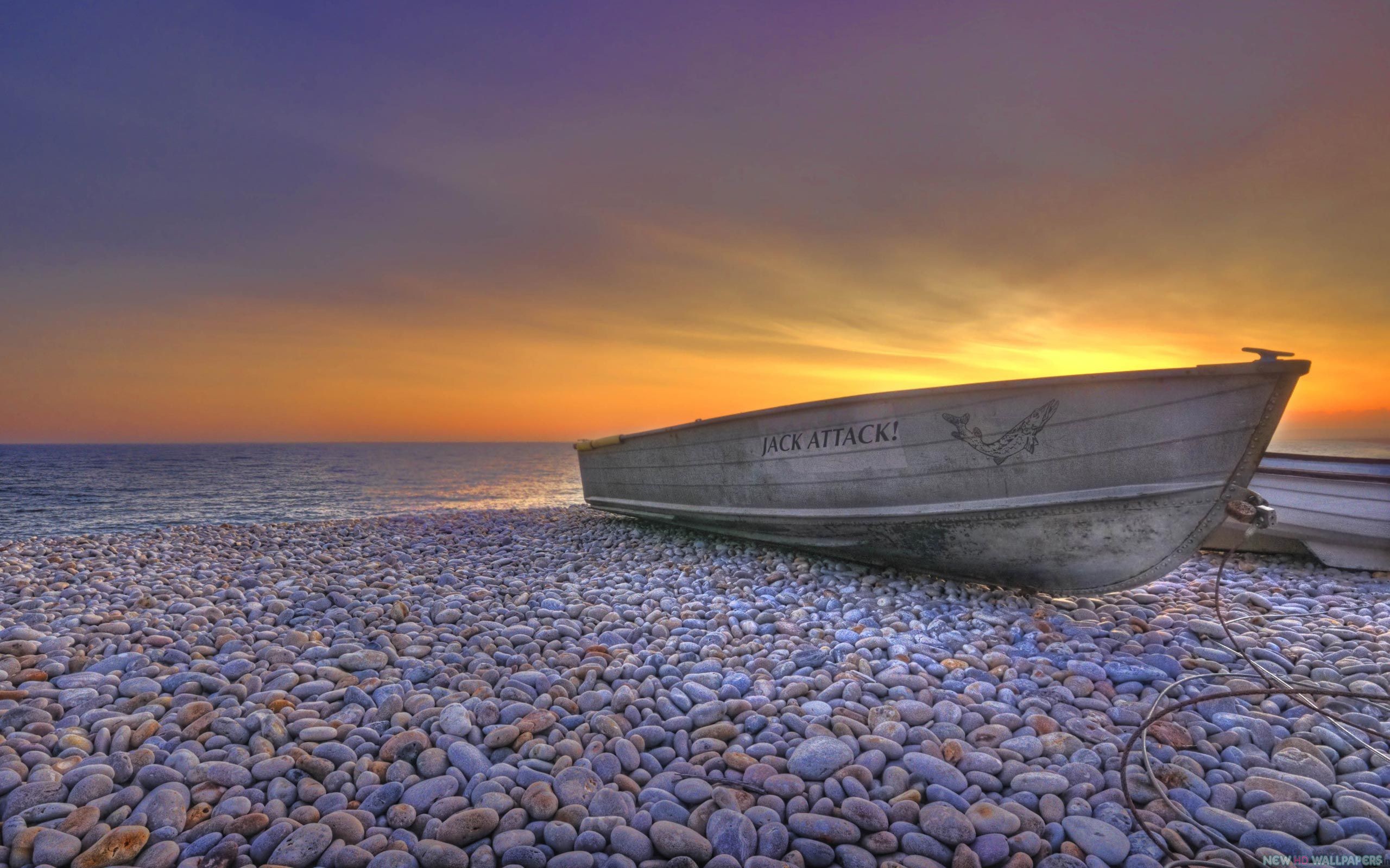 At Pebble Beach HD Wallpaper Excellent Boat