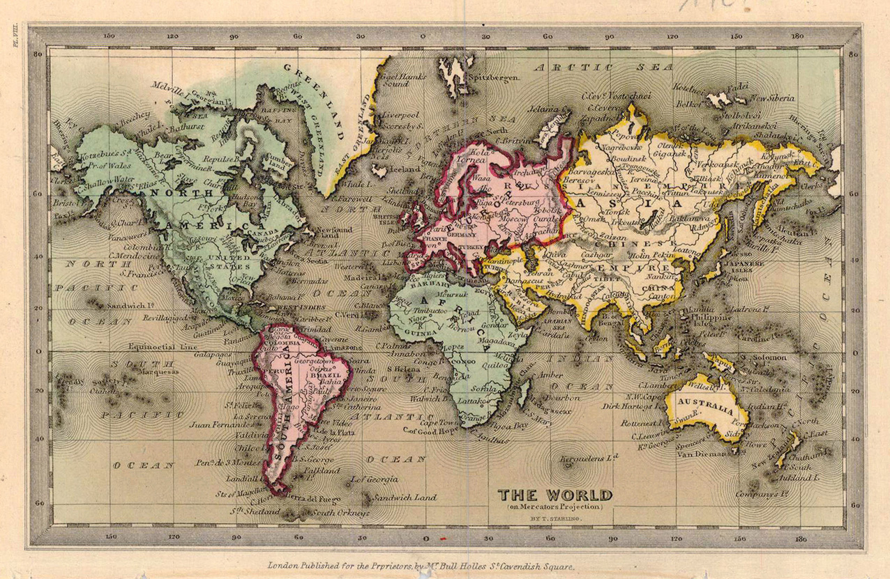 Best Photos of Vintage World Map   Old World Map as