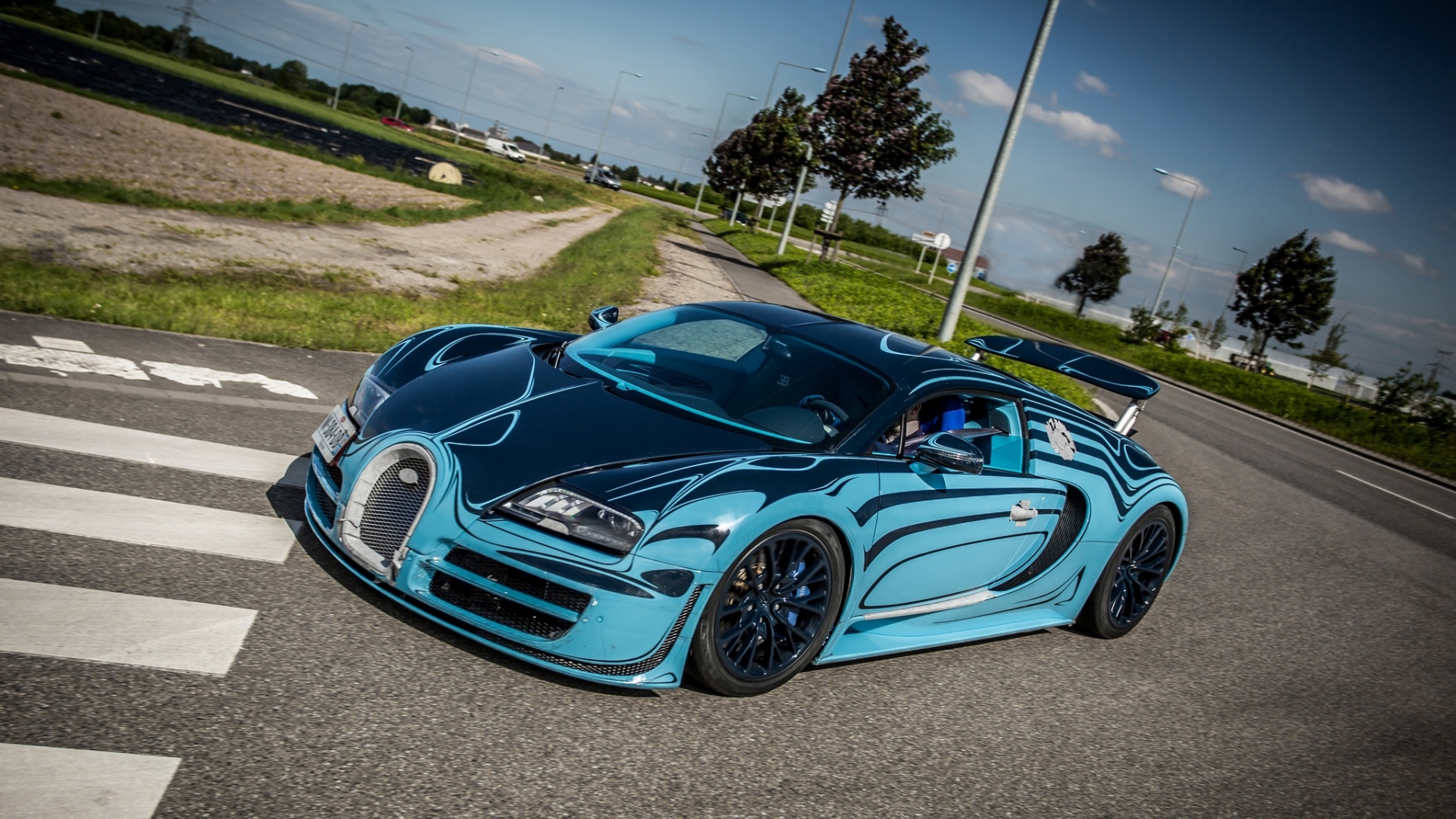 Wallpaper Bugatti Veyron Super Sport Saphir