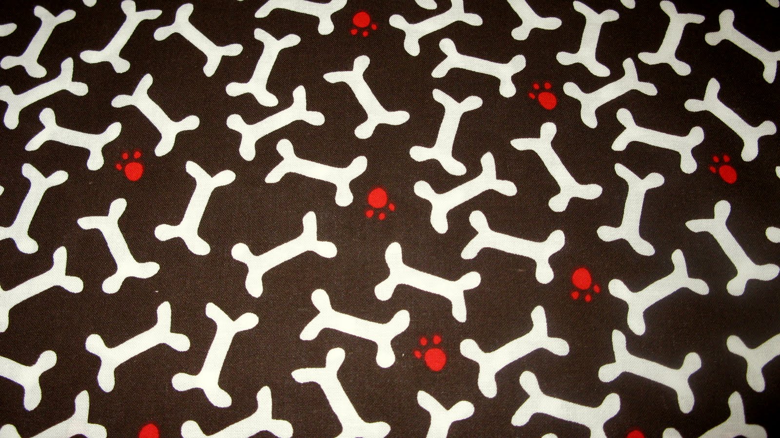 Chocolate Background With Dog Bones Little Red Footprints Metre