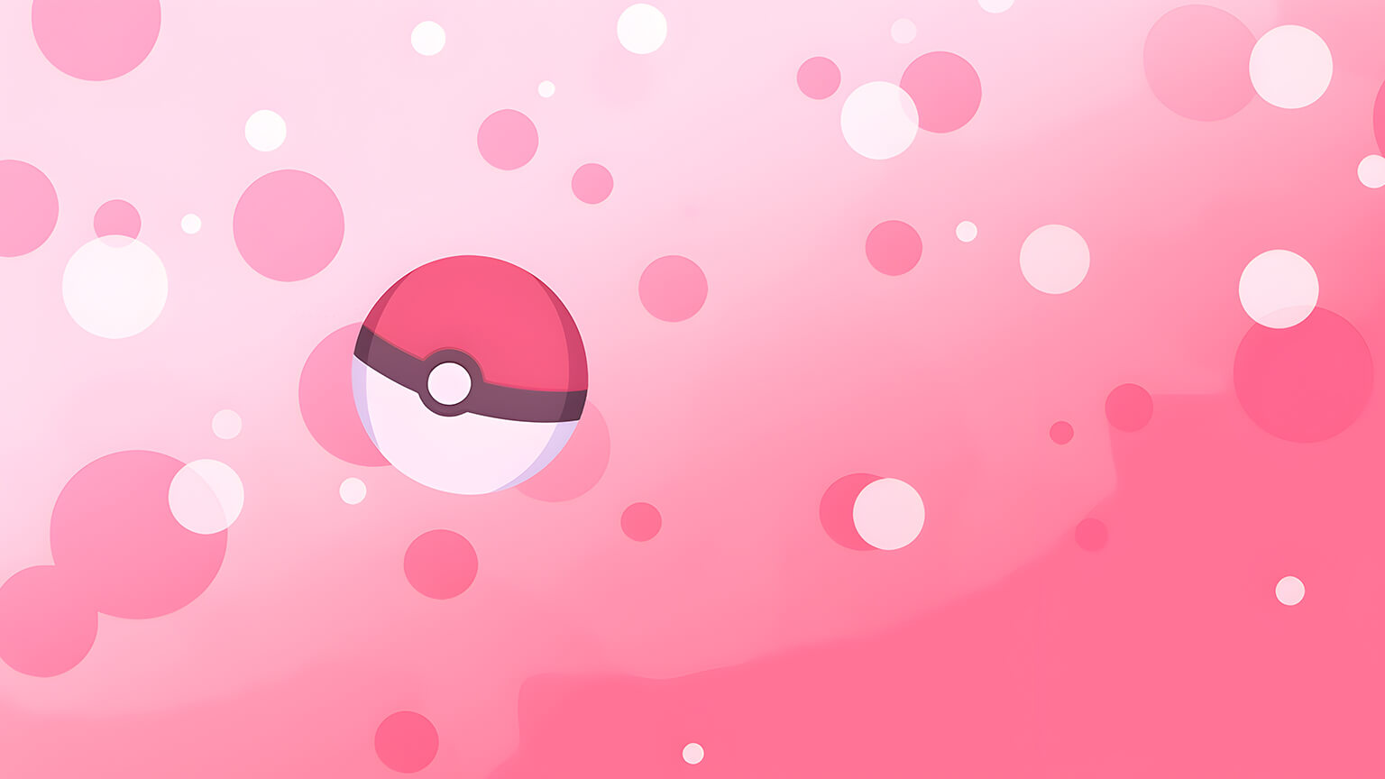 Pokemon Pokeball Pink Desktop Wallpaper 4k