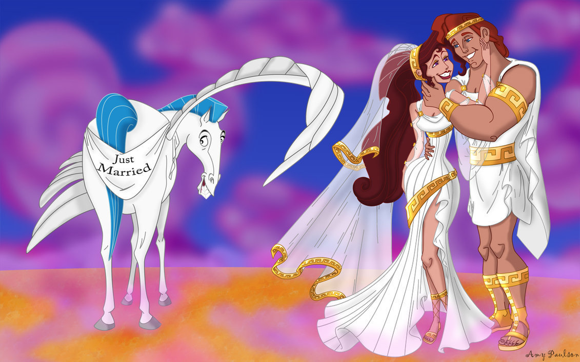 Megara And Hercules Wedding Disney Photo