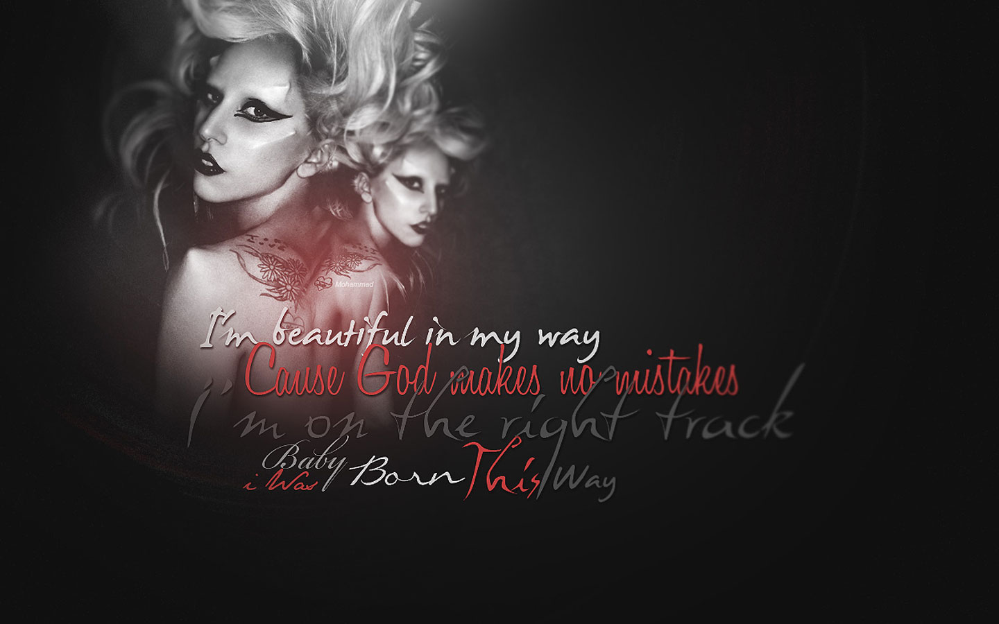 Papel De Parede Lady Gaga Beautiful In My Way Wallpaper Para