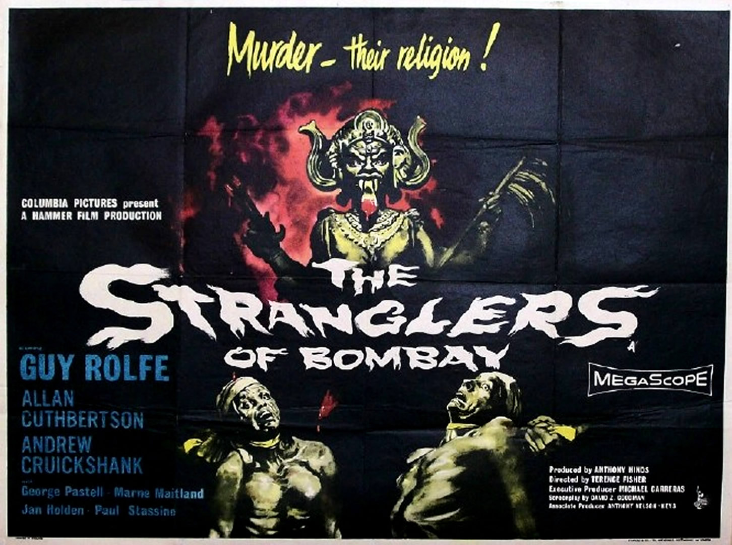Stranglers Of Bombay Hammer Horror B Movie Posters Wallpaper Image