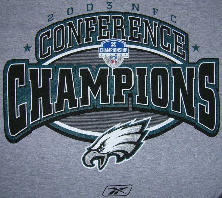 Philadelphia Eagles 2003 NFC Champions T shirt RARE THEY
