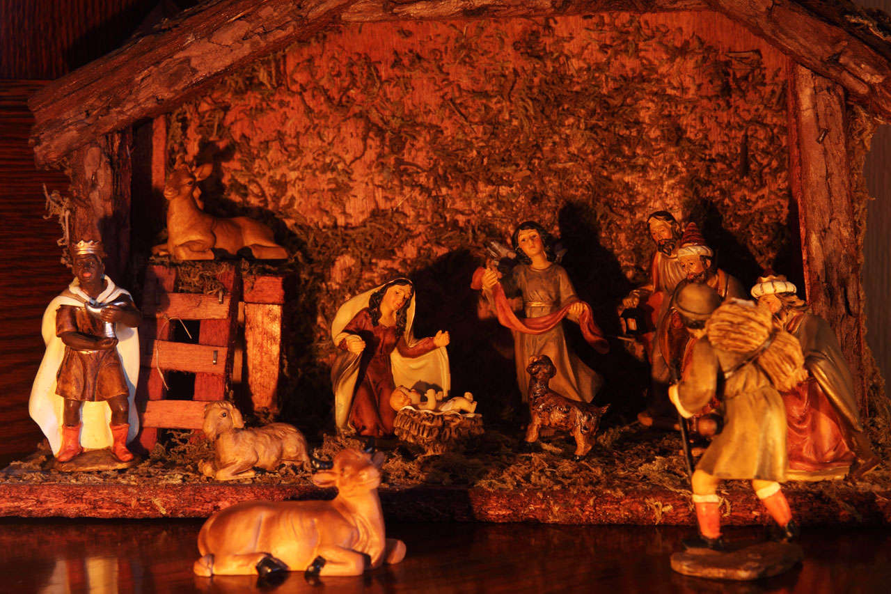 Holiday Nativity Scene Background Background Wallpaper