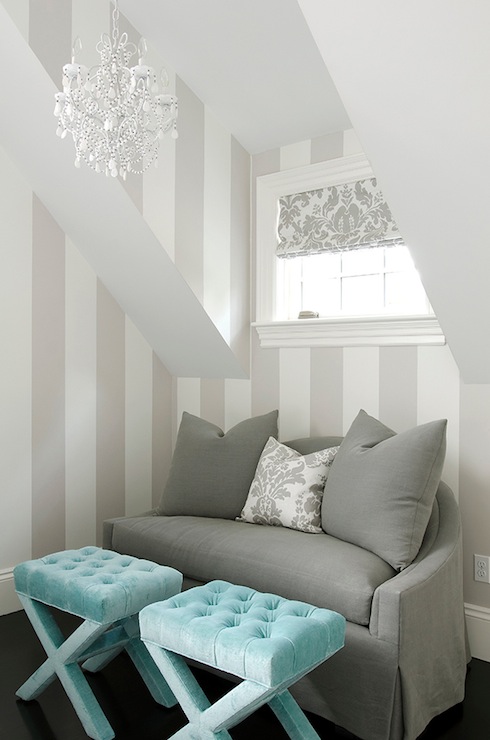 Gray Linen Couch Contemporary Bedroom James R Salomon Photography