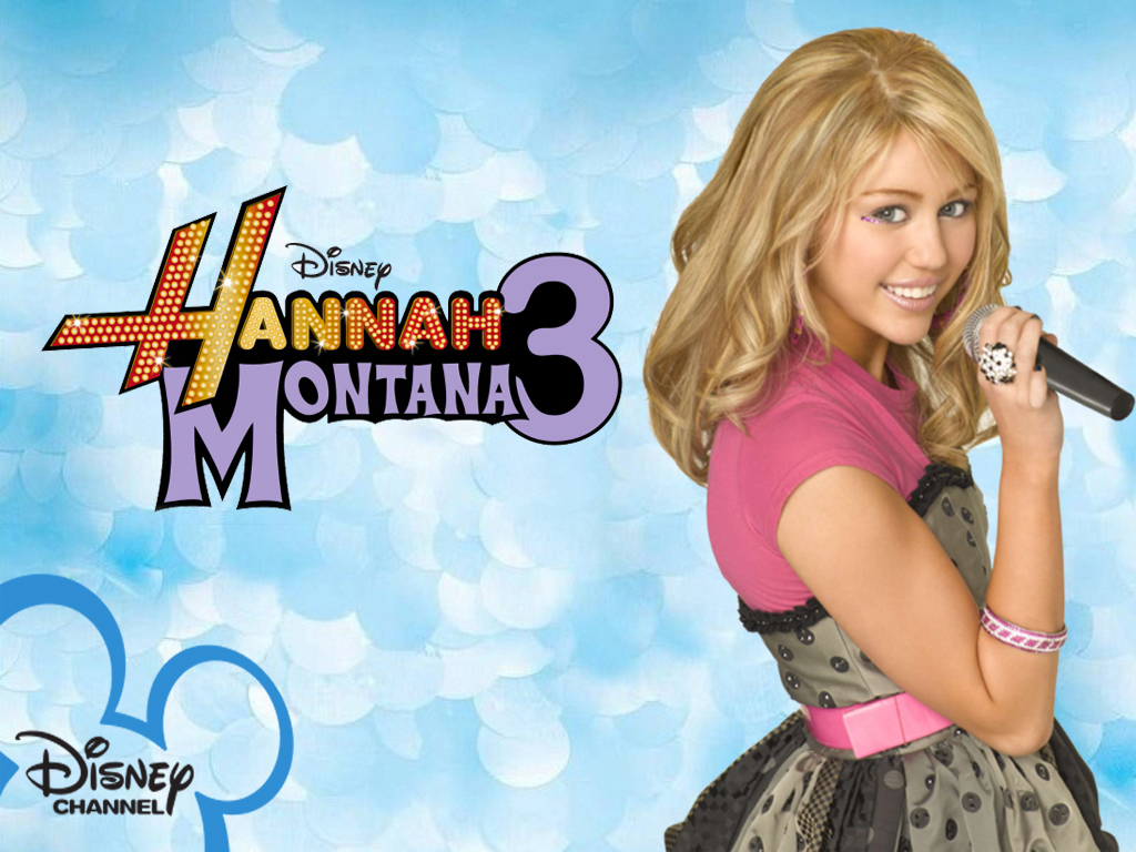 Hannah Montana Blue Background Pics Wallpaper