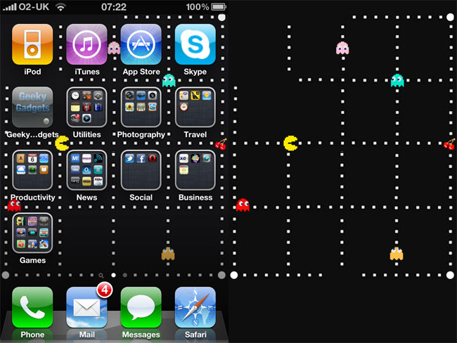 Inspired By The iPhone4 Pacman Wallpaper You Made Earlier To Make My