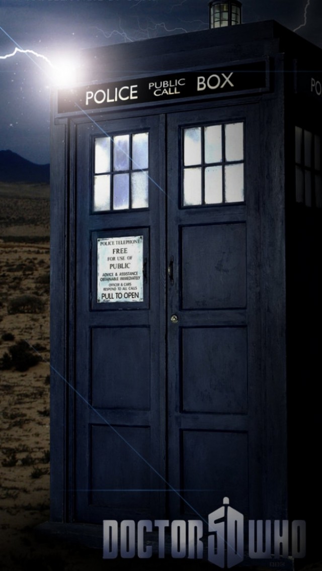 Doctor Who Tardis iPhone Wallpaper