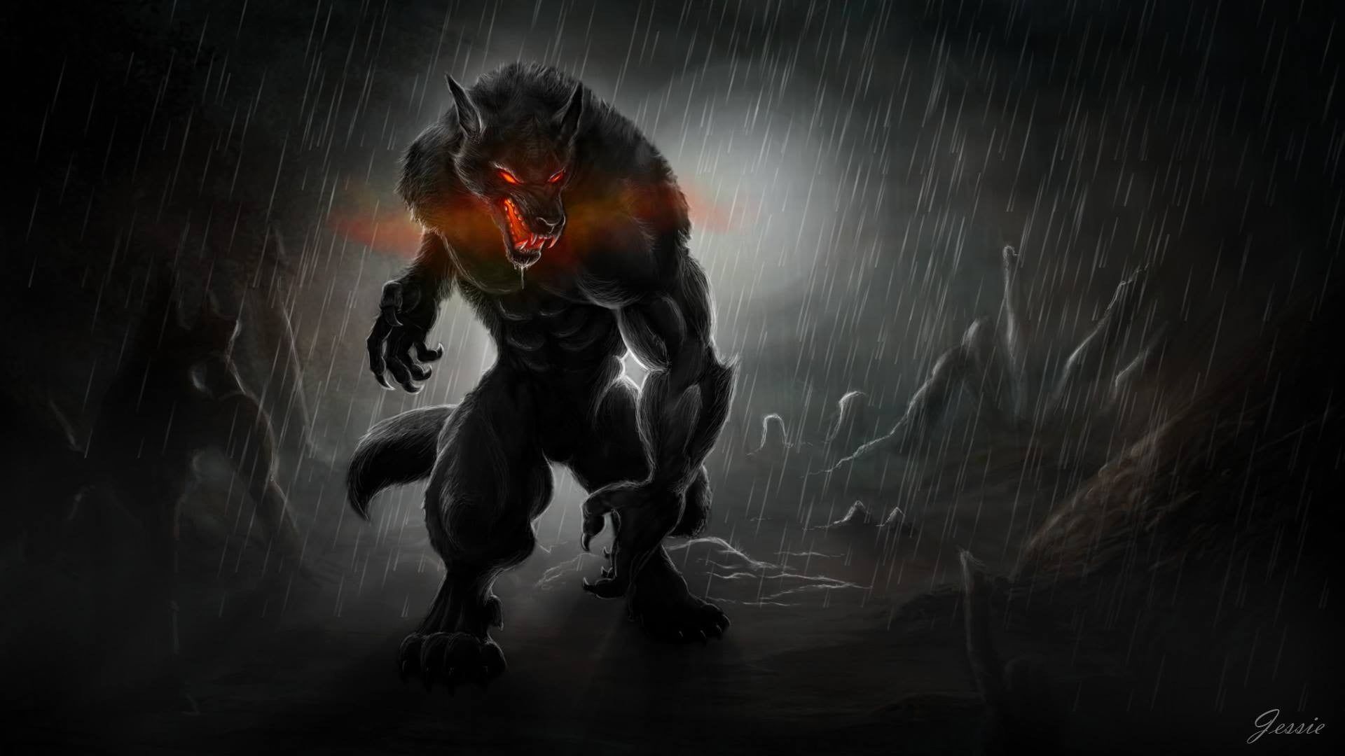 HD Wallpaper Werewolf Illustration Werewolves Dark Creature