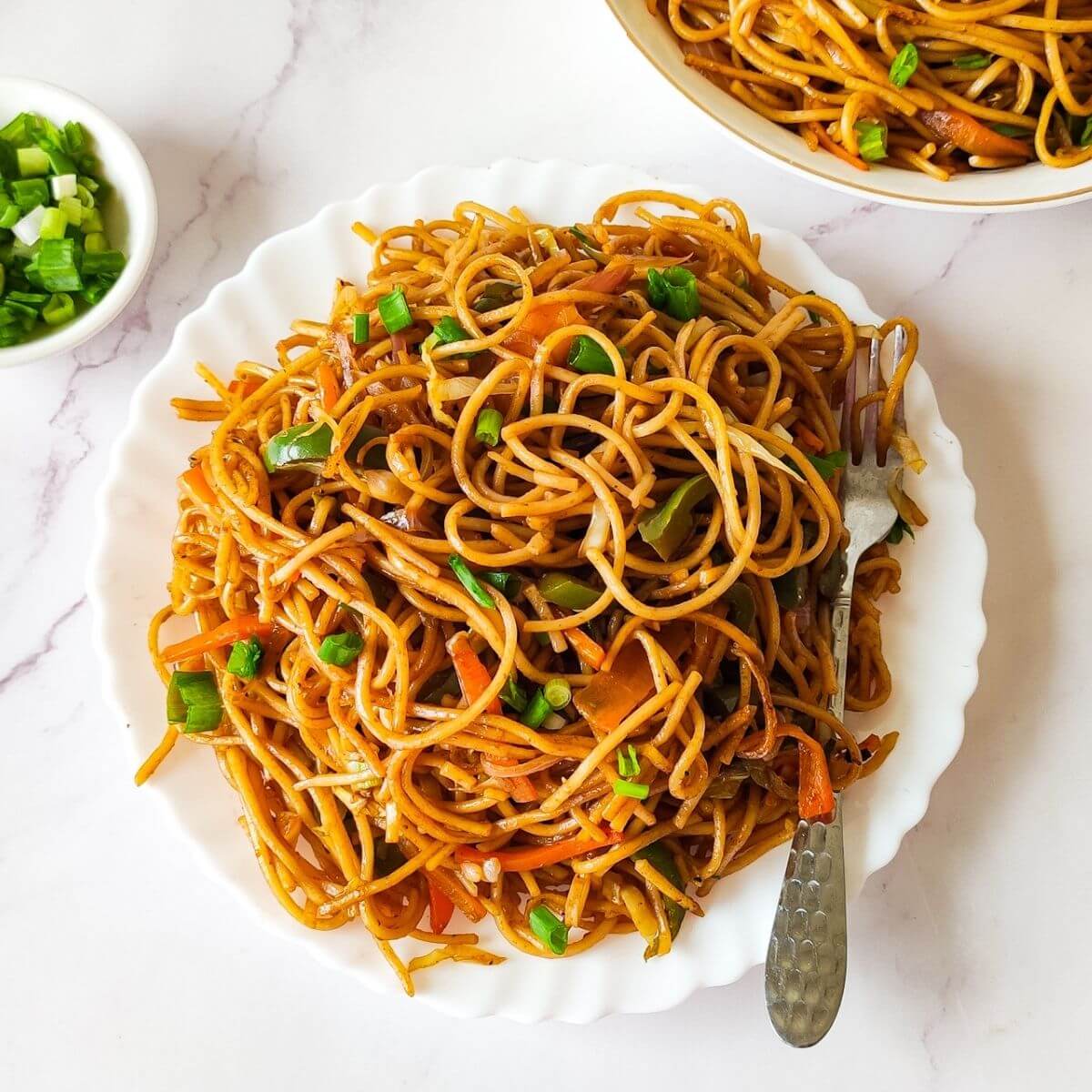 Veg Chow Mein With Vegetables